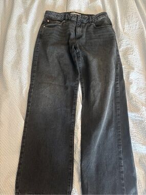 Baggy straight Leg Black Denim Jeans